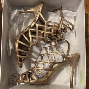 Steve Madden Slither Gold Heels
